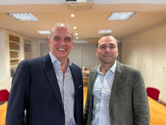 Raúl García, consejero delegado de Montesano Extremadura, nuevo presidente de Iberaice y Carlos Díaz, consejero delegado de Chacinerías Díaz, vicepresidente