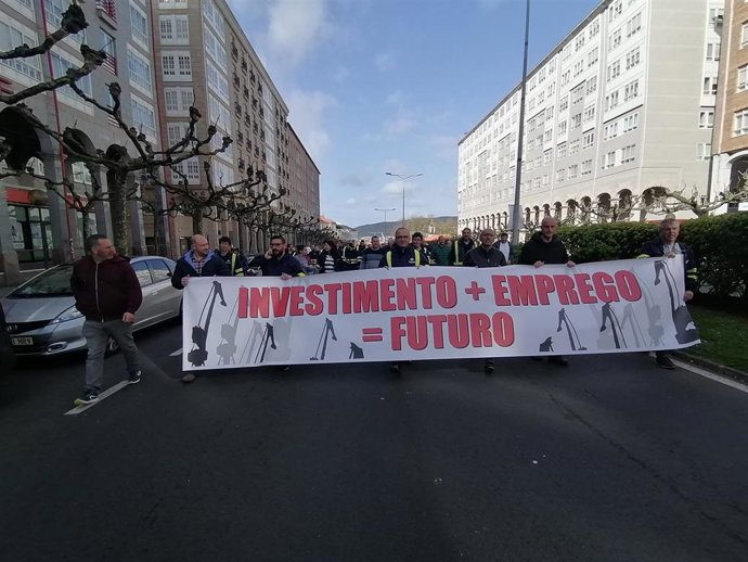 Movilización de los trabajadores de Navantia Ferrol este jueves