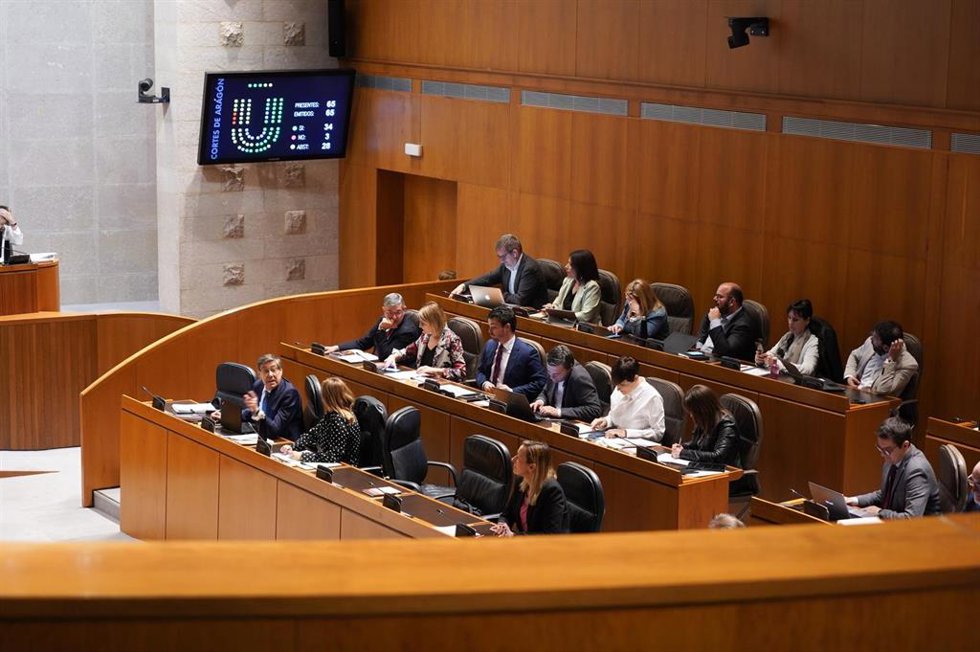 Pleno de las Cortes de Aragón.