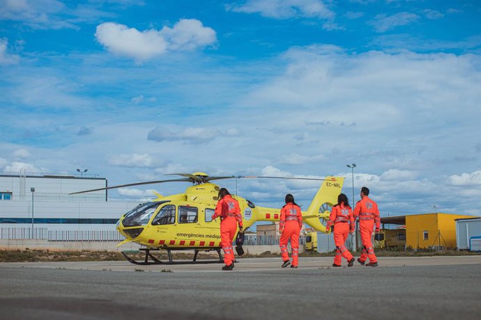 Imatge d'un helicpter medicalitzat del SEM