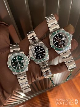 Relojes Rolex Submariner en la tienda de Superlative Watches 