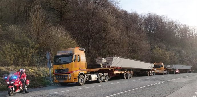 Imagen del control de Policía Foral
