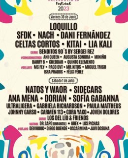 Cartel del festival Conexión Valladolid de 2023.
