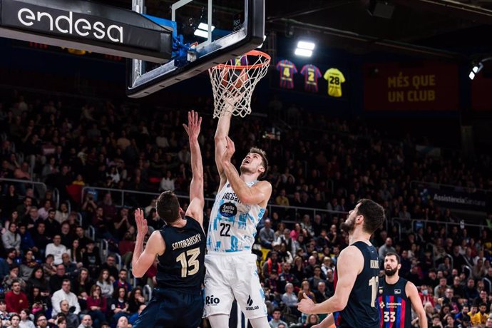 Archivo - Ethan Happ, jugador de Río Breogan.