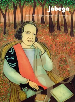 La portada del número conmemorativo de 'Jábega' que se ha presentado este jueves reproduce una obra de Pilar García Millán con María Zambrano como protagonista.