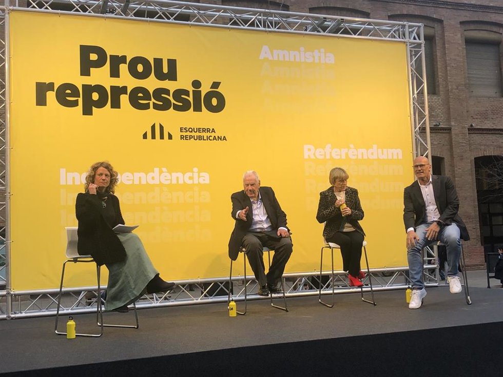 Acto con Maragall, Forcadell y Romeva (ERC) de este jueves