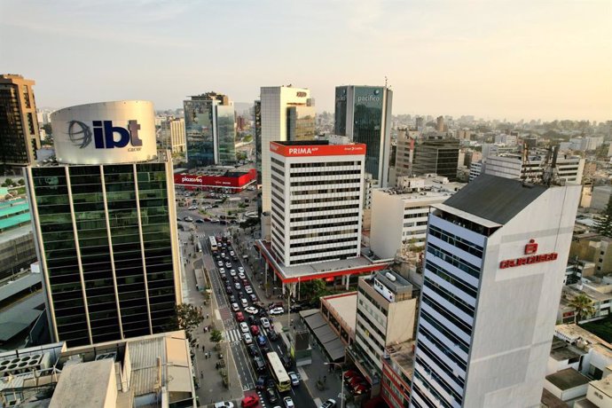 Centro financiero de Lima.
