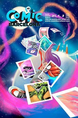 Cartel del salón Comic Barcelona 2023