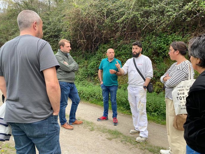 Adrián Pumares, en Mieres