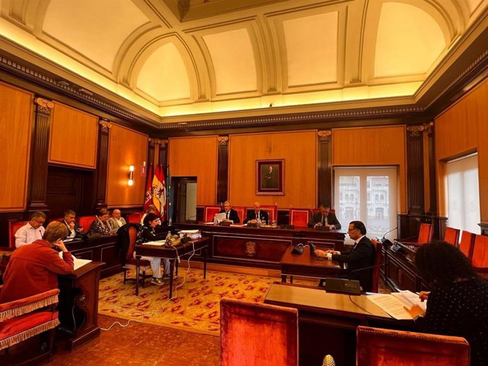 Celebración de la Junta de Goberno Local del Ayuntamiento de León de este viernes.