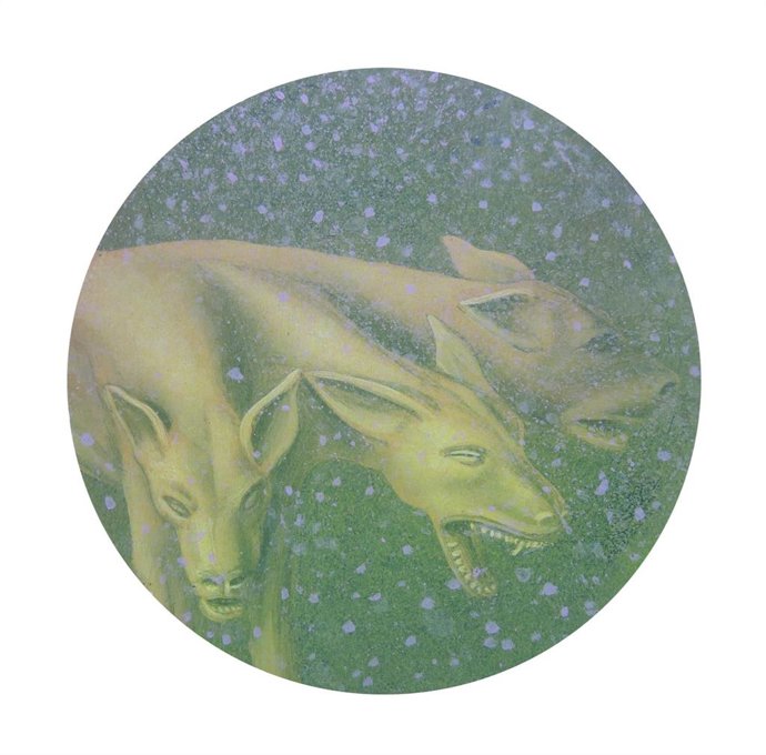 Una de las imágenes que componen la muestra 'La Divina Comedia ilustrada', de Adolfo Álvarez Barthe, que se expone en el Museo de los Pueblos.