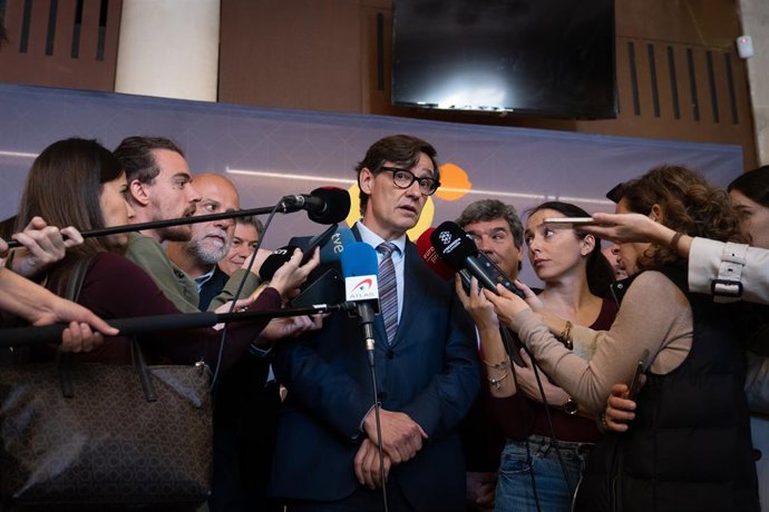 El líder del PSC, Salvador Illa