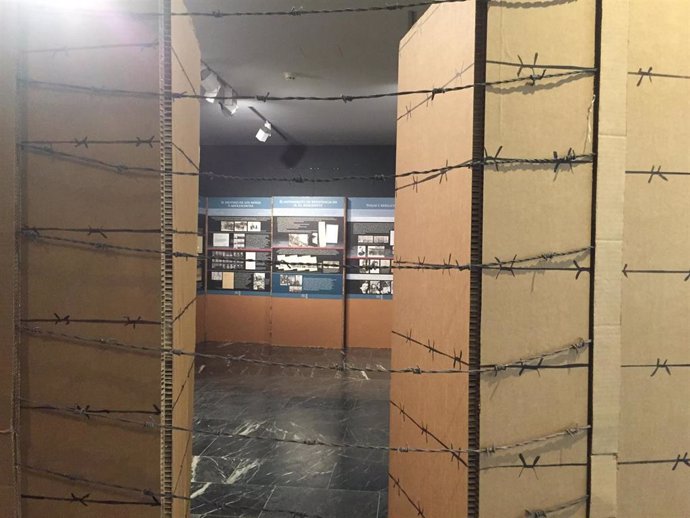 Exposición 'Campo de la muerte nazi alemán KL Auschwitz' en el Memorial de Víctimas del Terrorismo