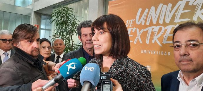 La ministra de Ciencia e Innovación, Diana Morant, en Badajoz