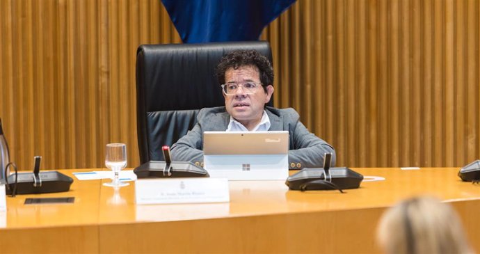 El director general de Derechos de las personas con discapacidad del Ministerio de Derechos Sociales y Agenda 2030, Jesús Martín Blanco, durante su intervención en la inauguración del acto institucional por el Día Mundial del Autismo,.