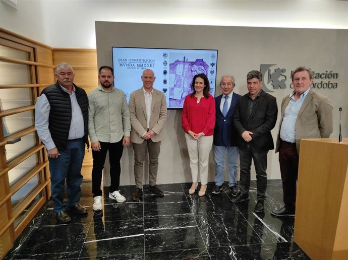 Autoridades en la presentación del Gran Encuentro de Imperios y Centurias Romanas que se celebrará en Montilla.