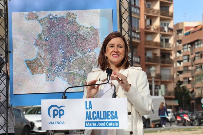 La Portavoz Del PP En El Ayuntamiento De Valncia, María José Catalá,