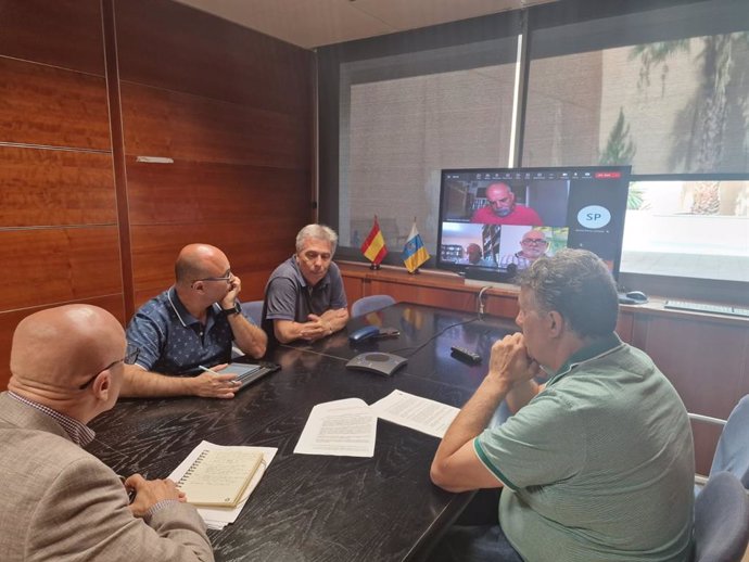 El Diputado del Común se reunió con representantes de UGT, Central Sindical Independiente y de Funcionarios (CSIF), Intersindical Canaria (IC), Sindicato de Empleados Públicos de Canarias (SEPCA) y CCOO para hablar sobre el teletrabajo