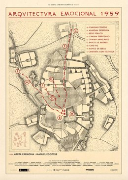 Cartel de 'Arquitectura emocional 1959', de León Siminiani, ganador del último Premio Goya