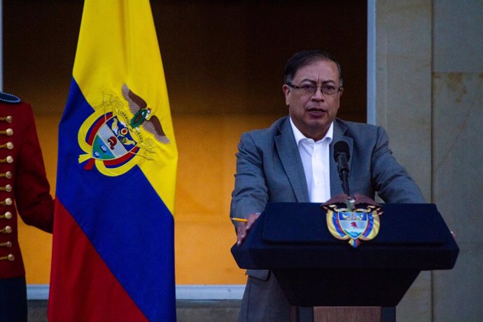 Archivo - February 13, 2023, Bogota, Cundinamarca, Colombia: Colombia's president Gustavo Petro speaks during an event presenting a bill to reform Colombia's healthcare system, in a public act at Nariño's Presidential Palace in Bogota, Colombia on Febru