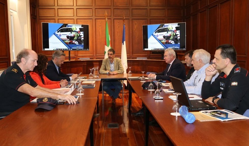 Reunión de la mesa de seguridad de San Sebastián