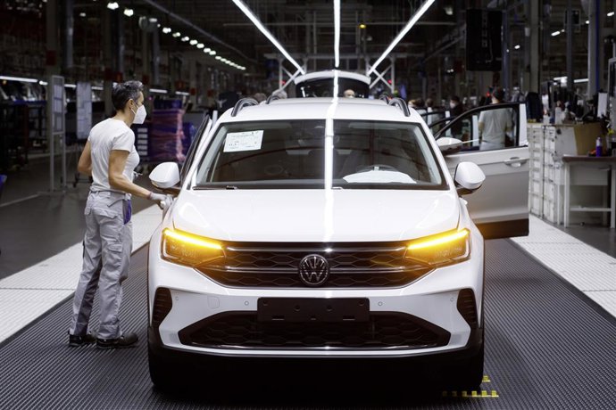 Archivo - Planta de Volkswagen en Landaben (Navarra).