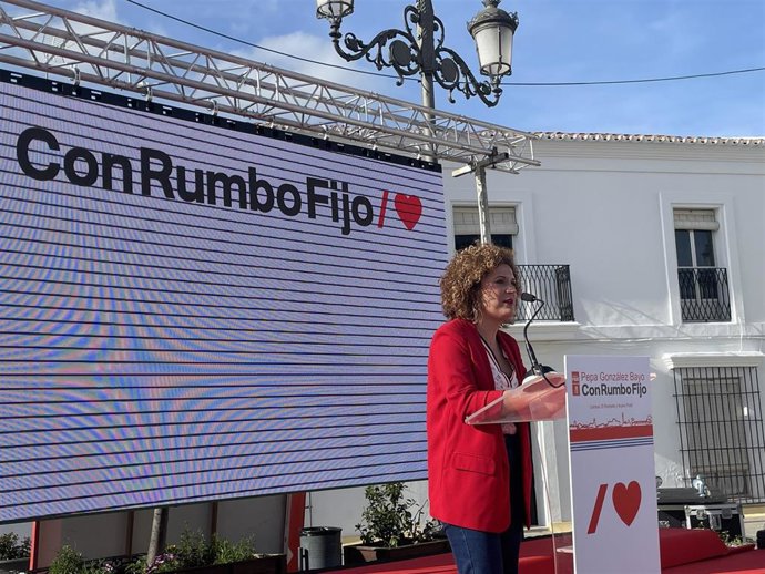 La Secretaria General Del PSOE De Huelva, María Eugenia Limón, En La Presentación De La Candidatura De Cartaya