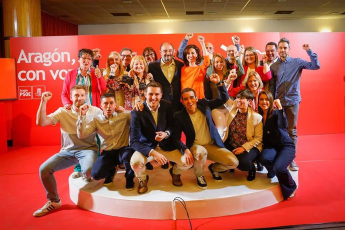 Acto del PSOE en Ejea de los Caballeros.