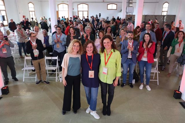 La presidenta del Congreso y viceprimera secretaria del PSC, Meritxell Batet, en la clausura de la Convención Mallorca 2030 de la Federación Socialista de la Isla