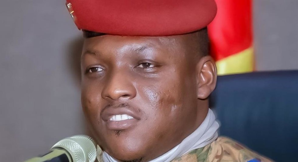 El líder golpista de Burkina Faso, Ibrahim Traoré
