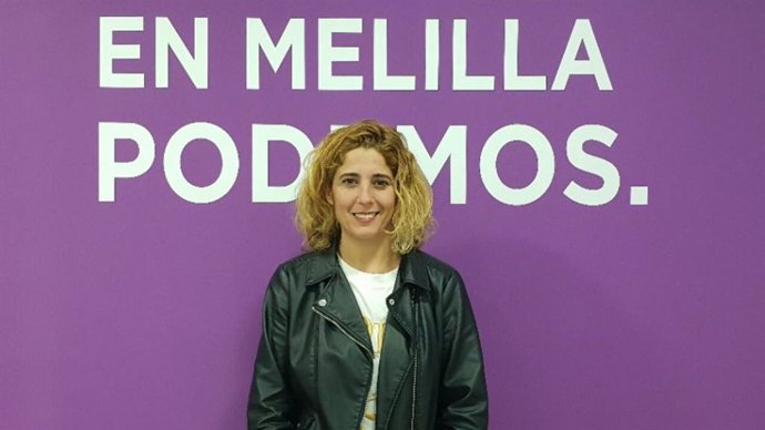 La candidata de Unidas Podemos a la Presidencia de Melilla, Gema Aguilar