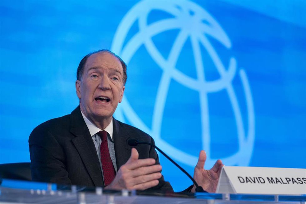Archivo - El presidente del Fondo Monetario Internacional (FMI), David Malpass