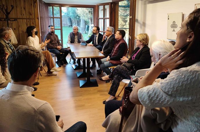 Concejales del PSOE de Málaga en una reunión.