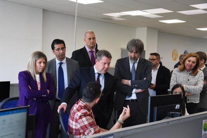 El presidente de C-LM, Emiliano García-Page, en el Itecam.