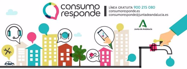 Archivo - Cartel de 'Consumo Responde'.