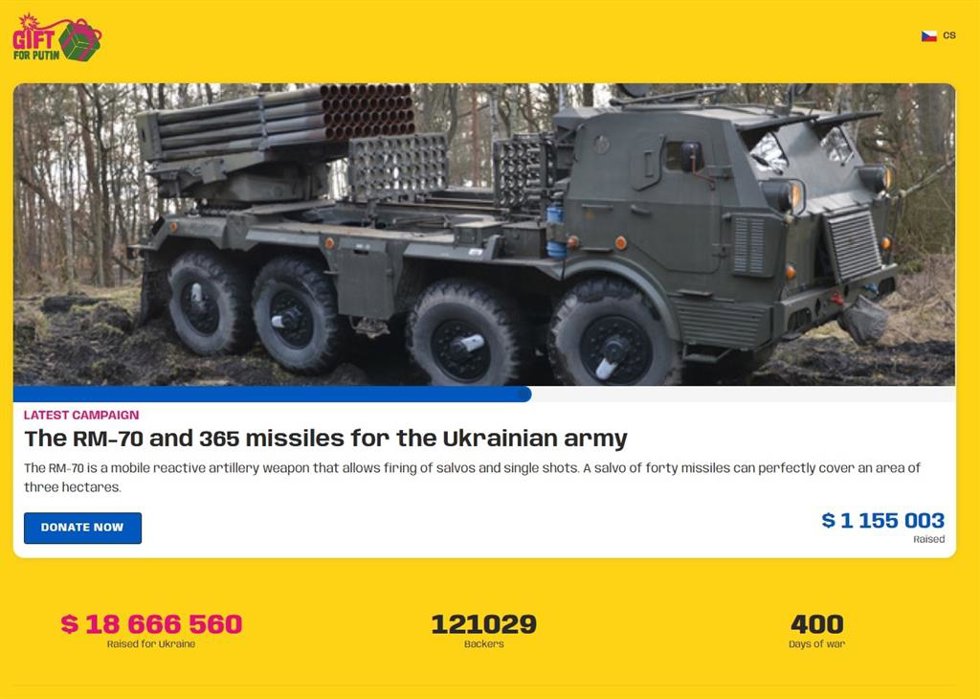 Captura de la web weaponstoukraine.Com