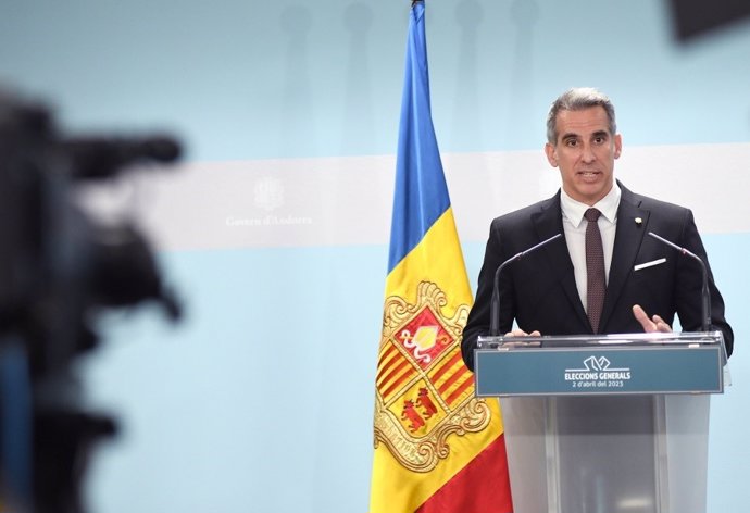 El ministro de Finanzas y portavoz en funciones de Andorra Cesar Marquina.