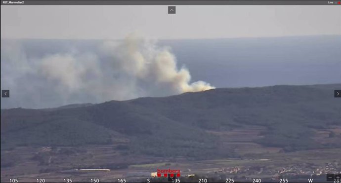 Incendi a Roda de Ber (Tarragona)