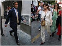 Miguel Báez 'El Litri' disfruta de Sevilla con su mujer, Casilda Ybarra, y sus tres hijos