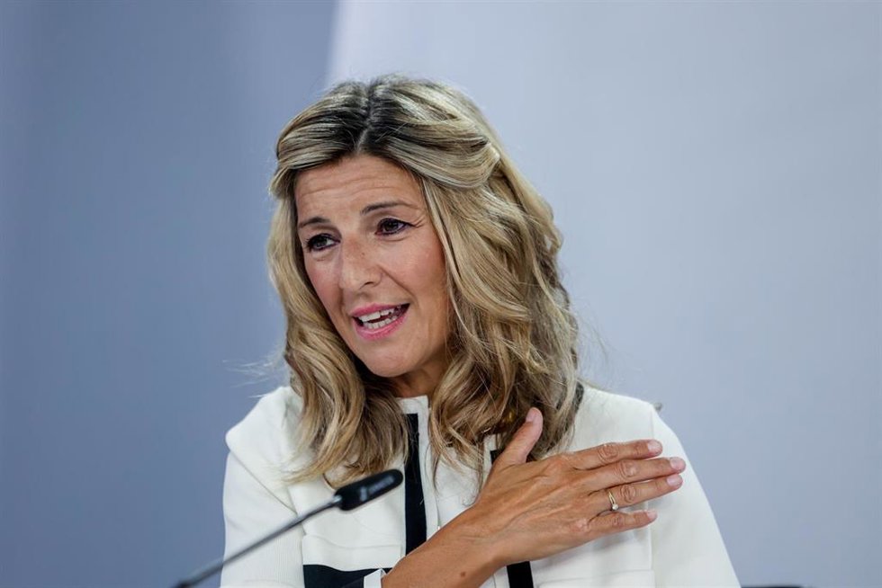 Archivo - La vicepresidenta segunda del Gobierno y ministra de Trabajo, Yolanda Díaz