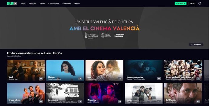 El Institut Valenci de Cultura (IVC) presenta un canal de cine valenciano dentro de la plataforma Filmin