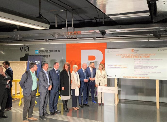 Presentació de les obres de l'Estació d'Arc de Triomf de Barcelona 