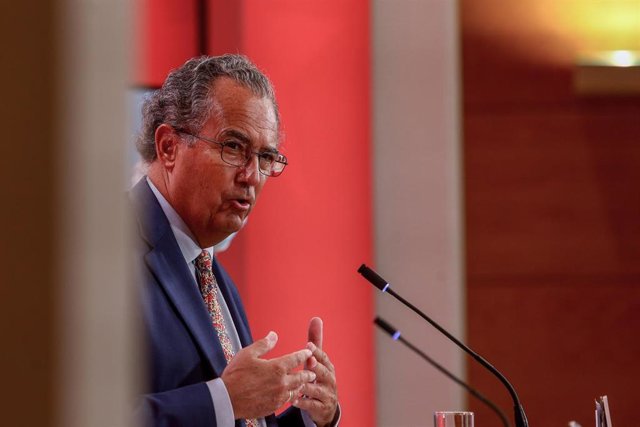 El vicepresidente, consejero de Educación y Universidades, Enrique Ossorio, en Valdemoro