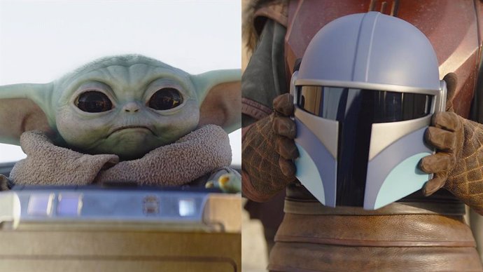 The Mandalorian: Baby Yoda (Grogu) luce su casco mandaloriano... En unos geniales fan-arts