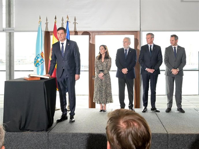 José Ramón Gómez Besteiro, toma de posesión de su cargo como nuevo delegado del Gobierno en Galicia, en el Palacio de Congresos de Palexco, a 3 de abril de 2023, en A Coruña, Galicia (España). Por primera vez un delegado del gobierno accede a su cargo f