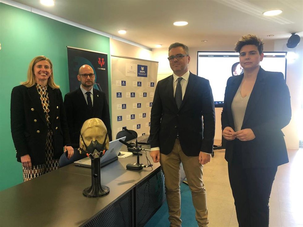 Presentación de un modelo de mascarillas buconasales en impresión 3D, a partir de rostros digitalizados, en el Parque Científico y Tecnológico de Gijón