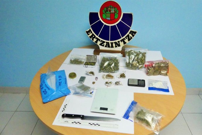 Droga incautada en Amurrio (Álava)