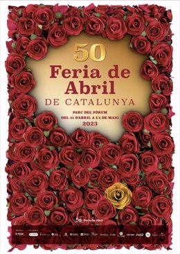 El cartel de la 50 edición de la Feria de Abril en Catalunya.