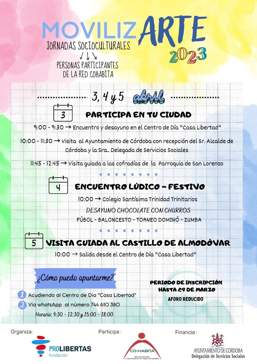 Programa de las jornadas 'MovilizArte 2023'.