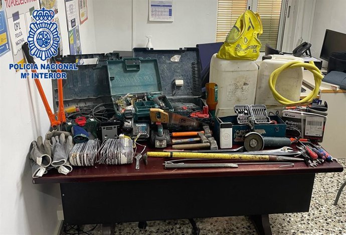 Material intervenido en el marco de la operación